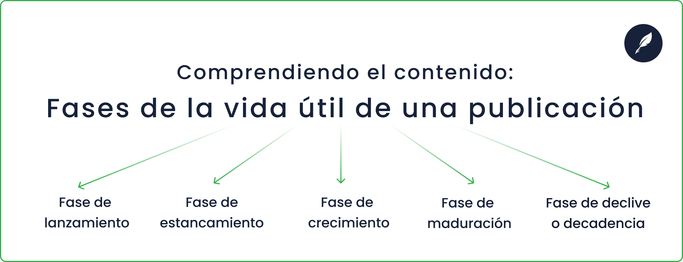 fases de la vida útil del contenido y su decadencia