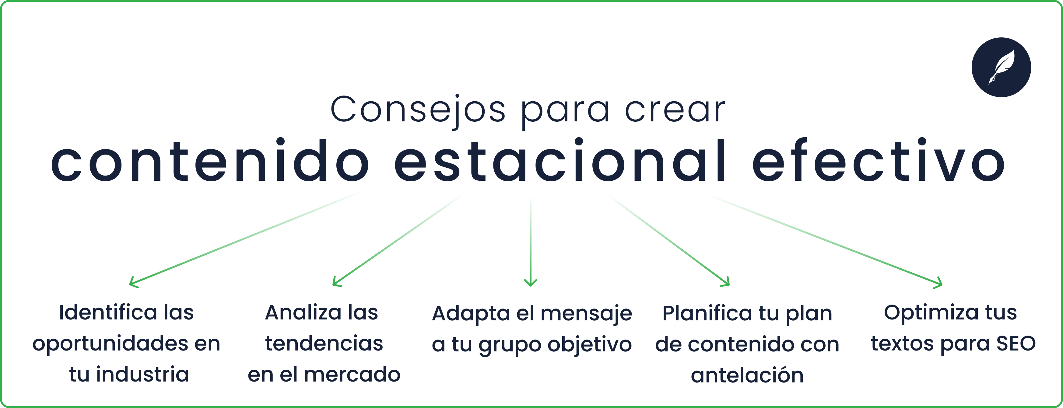 consejos para crear contenido estacional efectivo